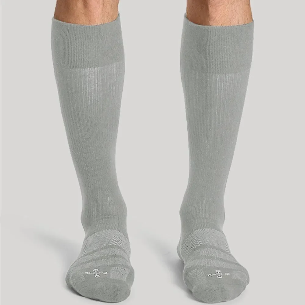 NWOP Tommie Copper Men’s Easy On Compression Socks Over The Calf - 2 Pair Large